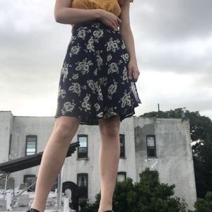 Banana republic flower print skirt